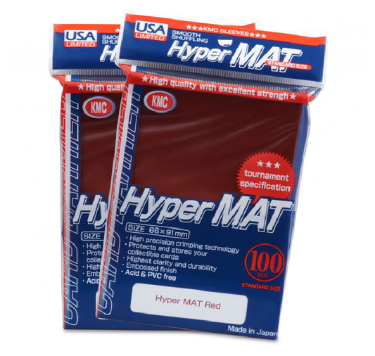 KMC Card Barrier Hyper Mat USA Limited Red (100 ct) - Matte - Standard - Premium Card Sleeves from KMC - Just $10.99! Shop now at Game Crave Tournament Store
