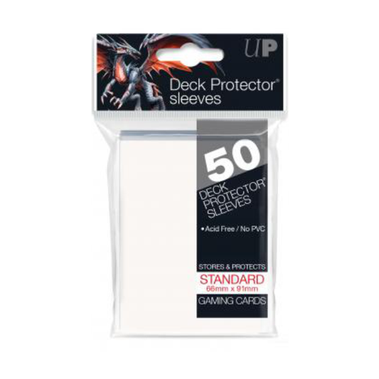 Ultra Pro Deck Protectors Solid White (50ct) - Standard - Premium  from Ultra Pro - Just $2.99! Shop now at Game Crave Tournament Store