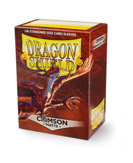 Dragon Shield Crimson (100 ct) - Matte - Standard - Premium Card Sleeves from Arcane Tinmen - Just $12.99! Shop now at Game Crave Tournament Store
