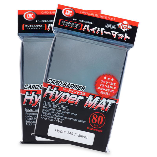 KMC Card Barrier Hyper Mat Silver (80 ct) - Matte - Standard - Premium Card Sleeves from KMC - Just $9.99! Shop now at Game Crave Tournament Store