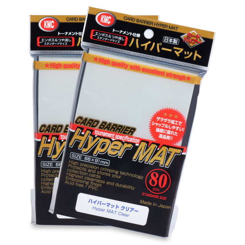 Game Crave Tournament Store - KMC Card Barrier Hyper Mat Clear (80 ct) - Matte - Standard Game Crave Tournament Store - KMC Card Barrier Hyper Mat Clear (80 ct) - Matte - Standard