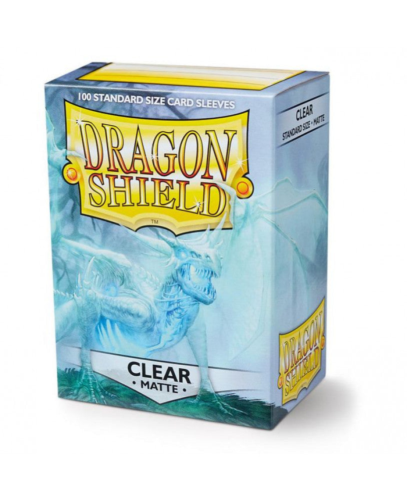 Dragon Shield Clear (100 ct) - Matte - Standard - Premium Card Sleeves from Arcane Tinmen - Just $10.99! Shop now at Game Crave Tournament Store