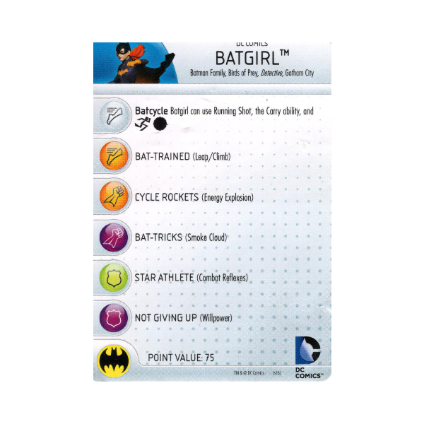 Batgirl #D16-013 DC HeroClix Promos - Premium HCX Single from WizKids - Just $4.00! Shop now at Game Crave Tournament Store