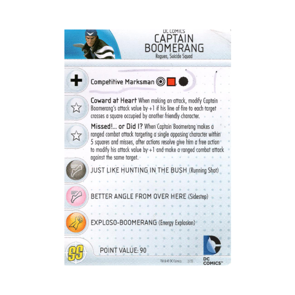 Captain Boomerang #D15-015 DC HeroClix Promos - Premium HCX Single from WizKids - Just $0.65! Shop now at Game Crave Tournament Store
