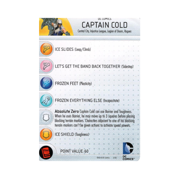 Captain Cold #D16-007 DC HeroClix Promos - Premium HCX Single from WizKids - Just $1.49! Shop now at Game Crave Tournament Store