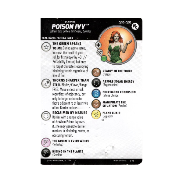 Poison Ivy #D19-015 DC HeroClix Promos - Premium HCX Single from WizKids - Just $4.47! Shop now at Game Crave Tournament Store
